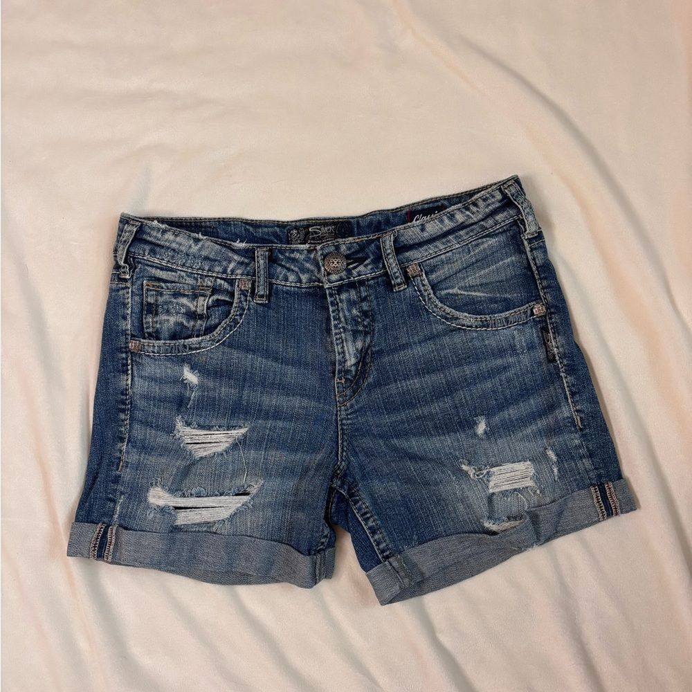 Silver Jeans Classic Boyfriend Mid-Shorts
